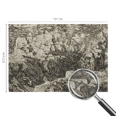 Otroška fototapeta z motivom gorske pokrajine