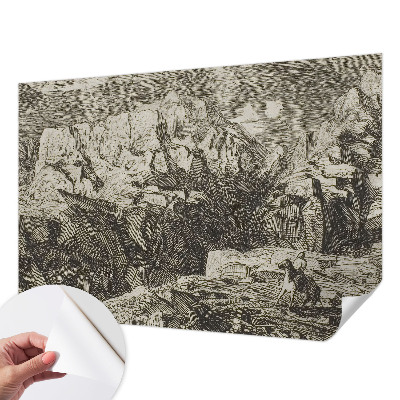 Otroška fototapeta z motivom gorske pokrajine