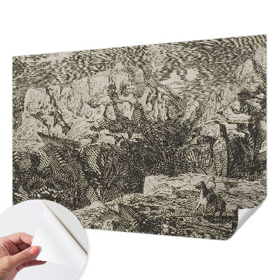 Otroška fototapeta z motivom gorske pokrajine