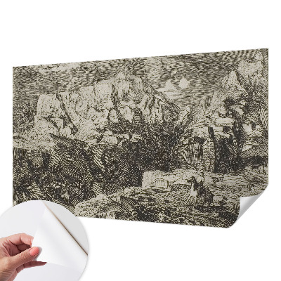 Otroška fototapeta z motivom gorske pokrajine