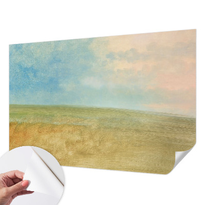 Samolepilna fototapeta v pastelnih poljih