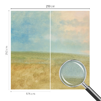 Samolepilna fototapeta v pastelnih poljih