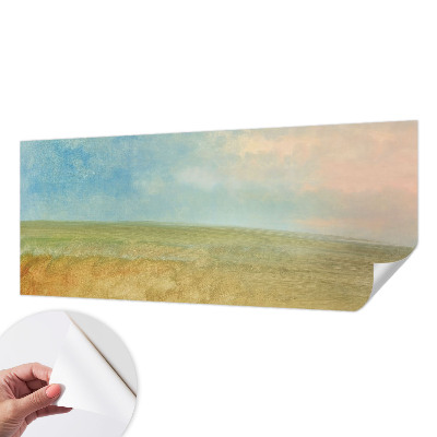 Samolepilna fototapeta v pastelnih poljih