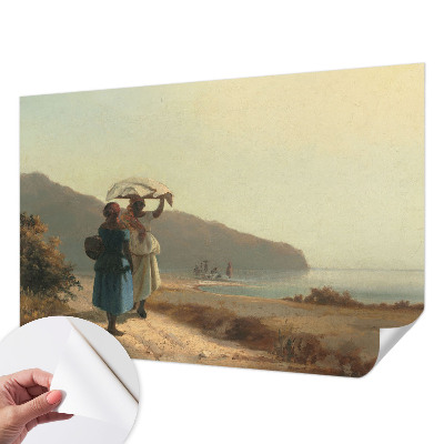 Samolepilna fototapeta za dnevno sobo Sprehod ob morju