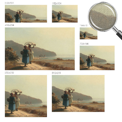 Samolepilna fototapeta za dnevno sobo Sprehod ob morju