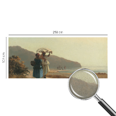 Samolepilna fototapeta za dnevno sobo s motivom sprehoda ob morju