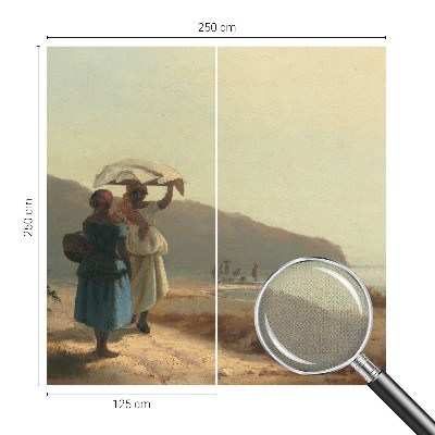 Samolepilna fototapeta za dnevno sobo Sprehod ob morju