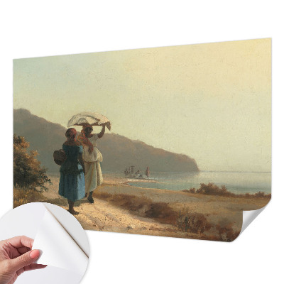 Samolepilna fototapeta za dnevno sobo Sprehod ob morju