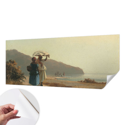 Samolepilna fototapeta za dnevno sobo Sprehod ob morju