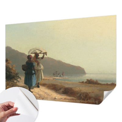 Samolepilna fototapeta za dnevno sobo Sprehod ob morju