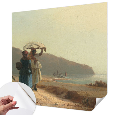 Samolepilna fototapeta za dnevno sobo Sprehod ob morju