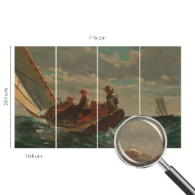 Samolepilna fototapeta za spalnico z motivom morske ekspedicije