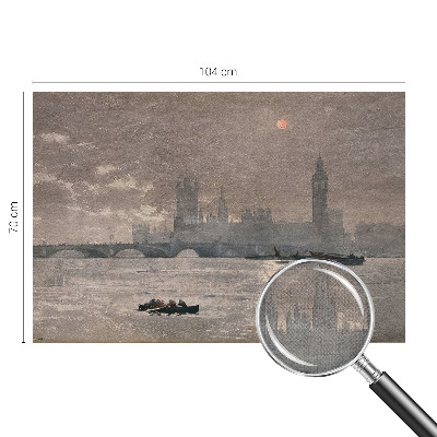 3D fototapeta z motivom nočne panorame