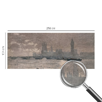 3D fototapeta z motivom nočne panorame