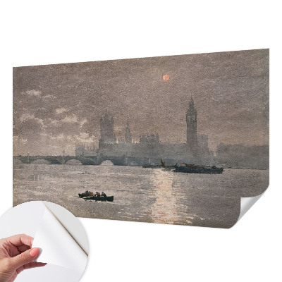 3D fototapeta z motivom nočne panorame