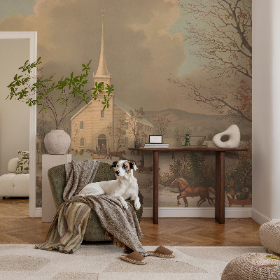 Fototapeta za otroško sobo Zimska pokrajina