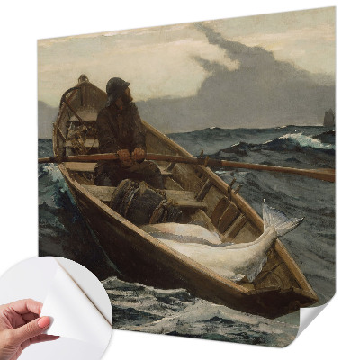 Otroška fototapeta z motivom ribiča na morju