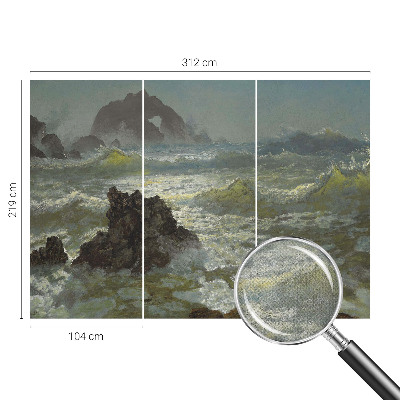 Samolepilna fototapeta Razburkano morje