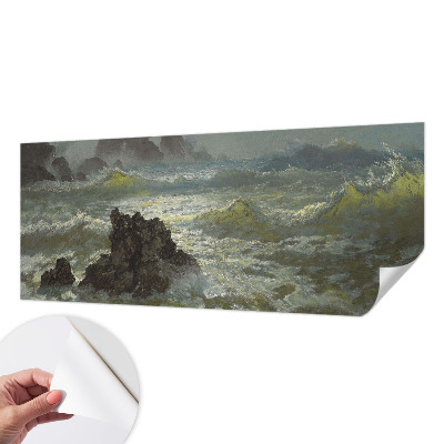 Samolepilna fototapeta z motivom razburkanega morja