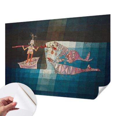 Samolepilna fototapeta za spalnico Ribič lovec