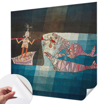 Samolepilna fototapeta za spalnico Ribič lovec