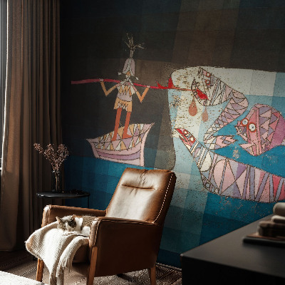 Samolepilna fototapeta za spalnico Ribič lovec