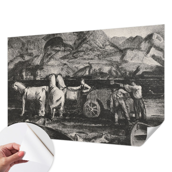 3D fototapeta z motivom vaškega prizora