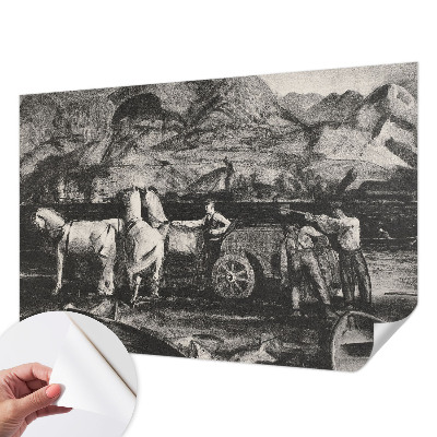 3D fototapeta z motivom vaškega prizora