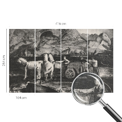 3D fototapeta z motivom vaškega prizora