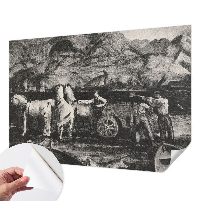 3D fototapeta z motivom vaškega prizora