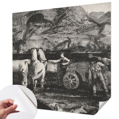 3D fototapeta z motivom vaškega prizora