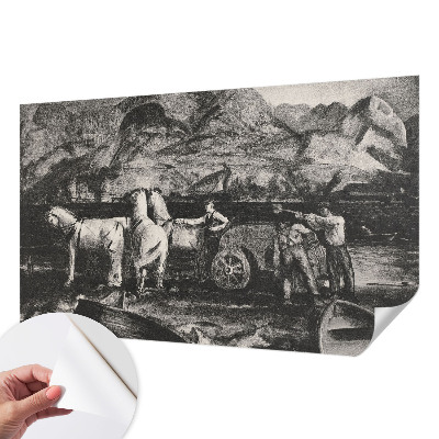 3D fototapeta z motivom vaškega prizora