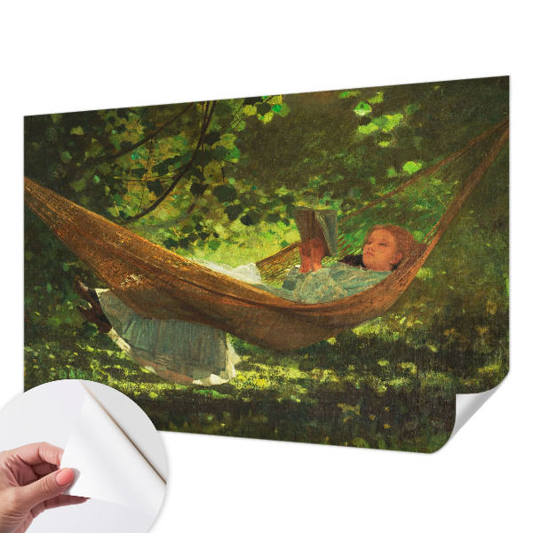 3D fototapeta z motivom sproščanja v viseči mreži