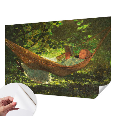 3D fototapeta z motivom sproščanja v viseči mreži