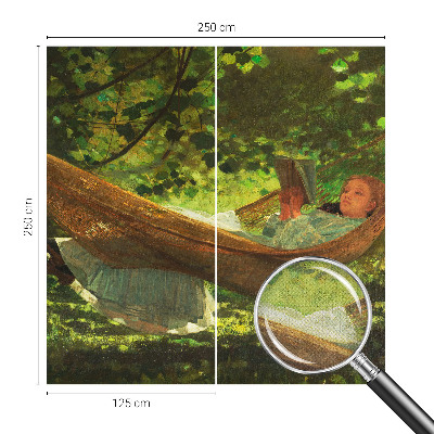3D fototapeta z motivom sproščanja v viseči mreži