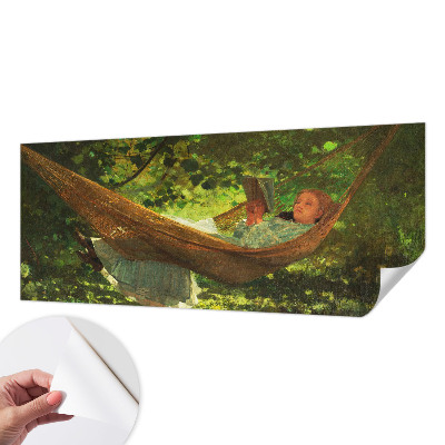 3D fototapeta z motivom sproščanja v viseči mreži