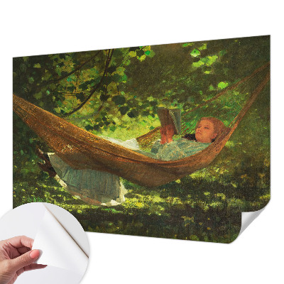 3D fototapeta z motivom sproščanja v viseči mreži