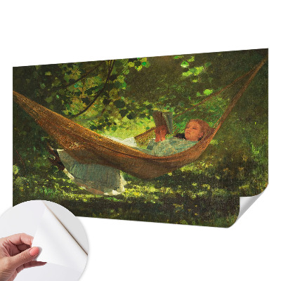 3D fototapeta z motivom sproščanja v viseči mreži