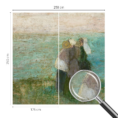 Samolepilna fototapeta za dnevno sobo z motivom odseva ob morju