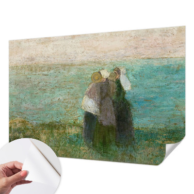 Samolepilna fototapeta za dnevno sobo z motivom odseva ob morju