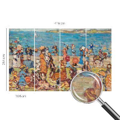 Samolepilna fototapeta za dnevno sobo s prizorom na plaži