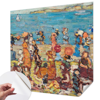 Samolepilna fototapeta za dnevno sobo s prizorom na plaži