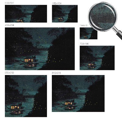 Samolepilna fototapeta za spalnico Večerne luči