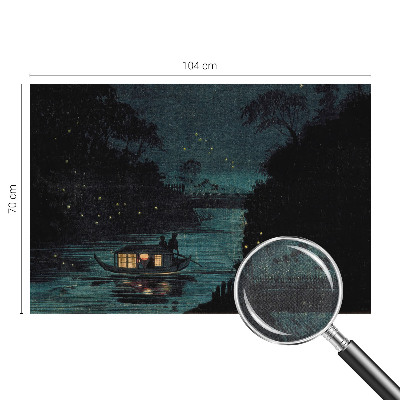 Samolepilna fototapeta za spalnico Večerne luči