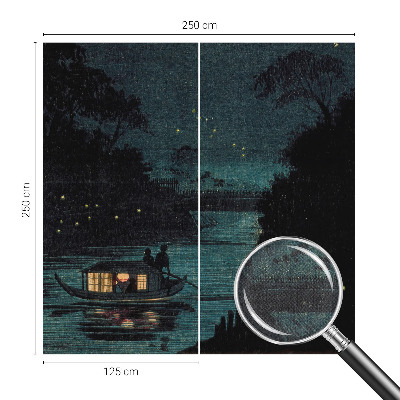 Samolepilna fototapeta za spalnico Večerne luči