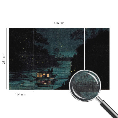 Samolepilna fototapeta za spalnico Večerne luči