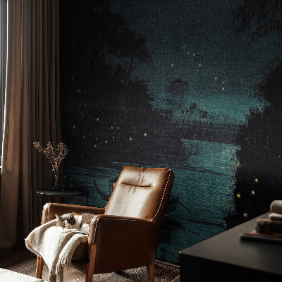 Samolepilna fototapeta za spalnico Večerne luči