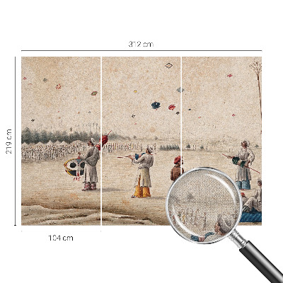 3D fototapeta Vzpenjajoči se zmaji