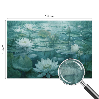 Samolepilna fototapeta z motivom vodnih rož