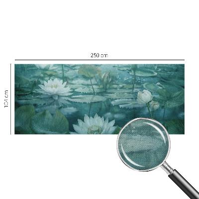 Samolepilna fototapeta z motivom vodnih rož